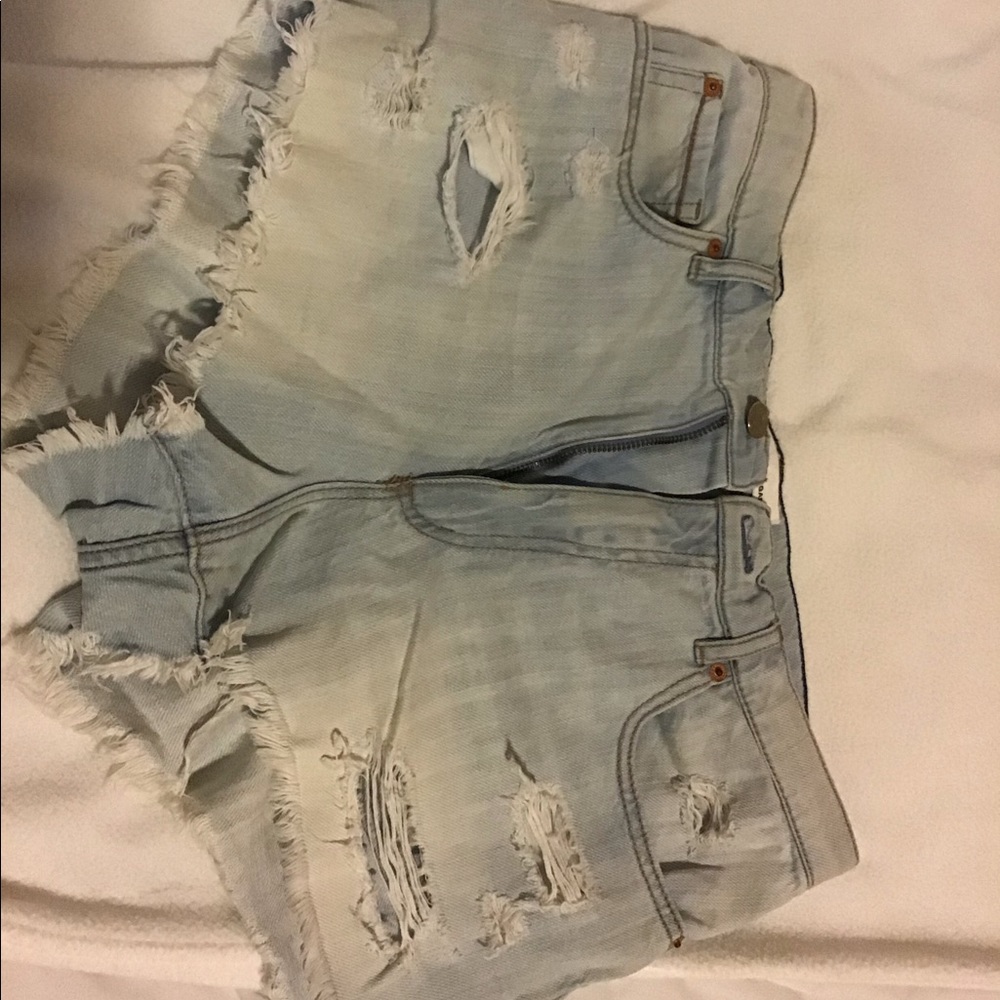 Jean shorts high waste